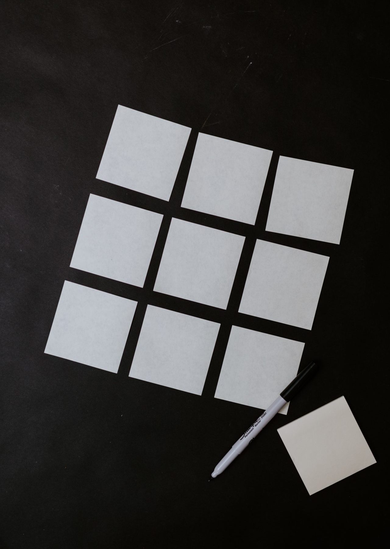 white and black checkered board