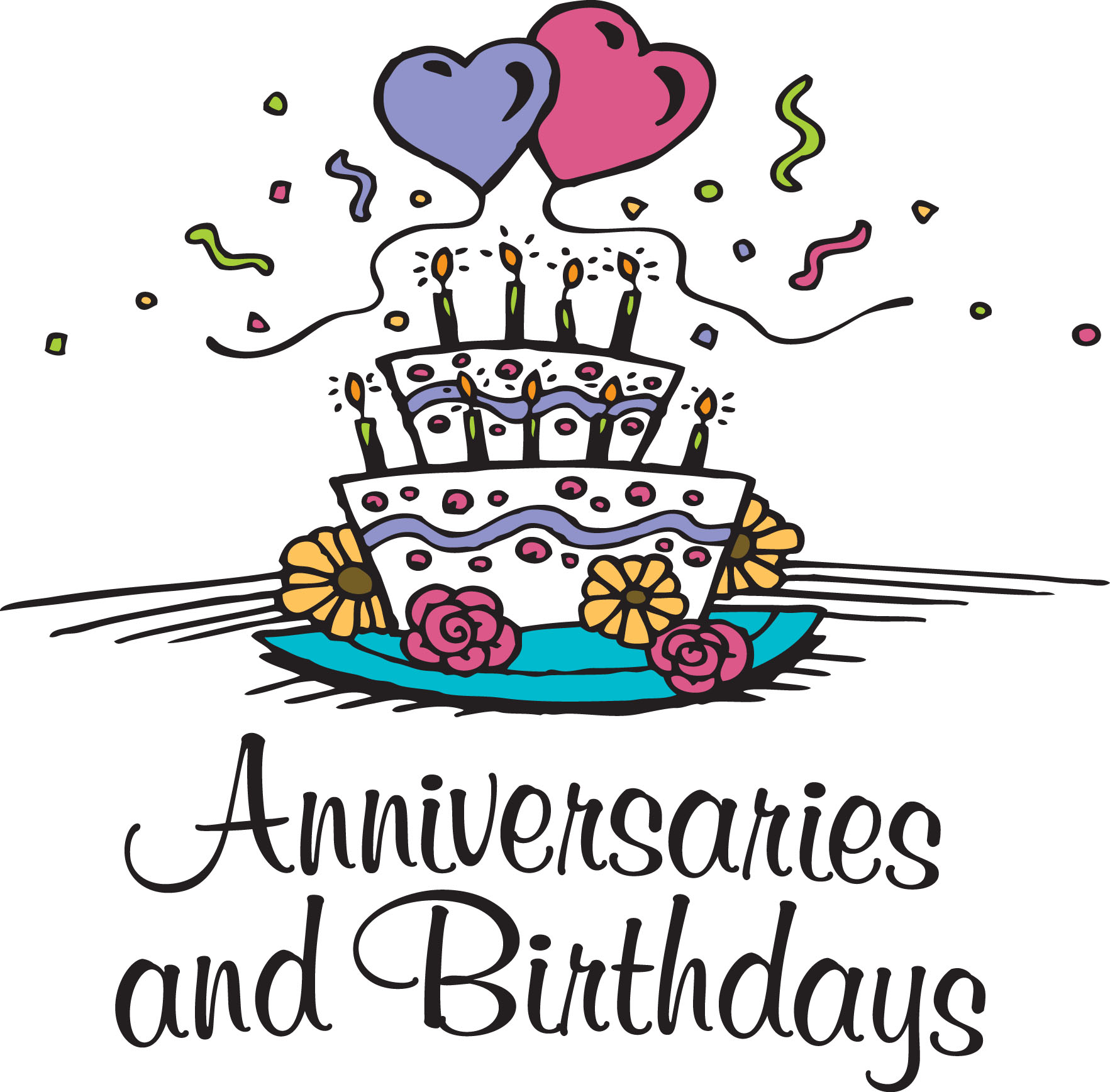 The Birthdays and Anniversary Page for March