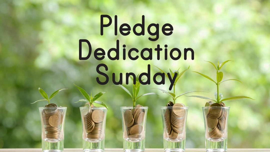 Bring Pledge Cards this week: November 27 is Pledge Sunday