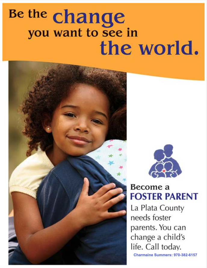 La Plata County Foster Caregivers Needed. Please consider your possible role