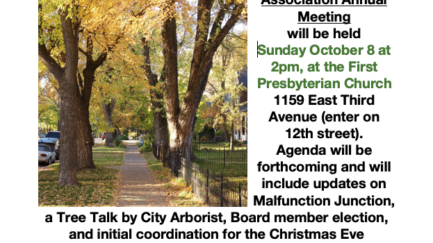 Boulevard Neighborhood Association Meeting – Sunday, October 8 at 2pm